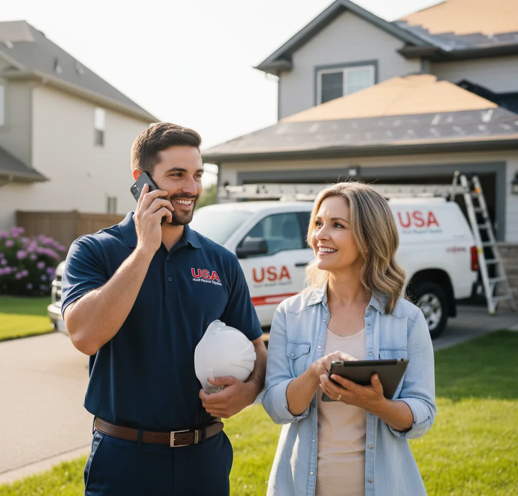 USA Roof Repair Experts customer support in Bybee